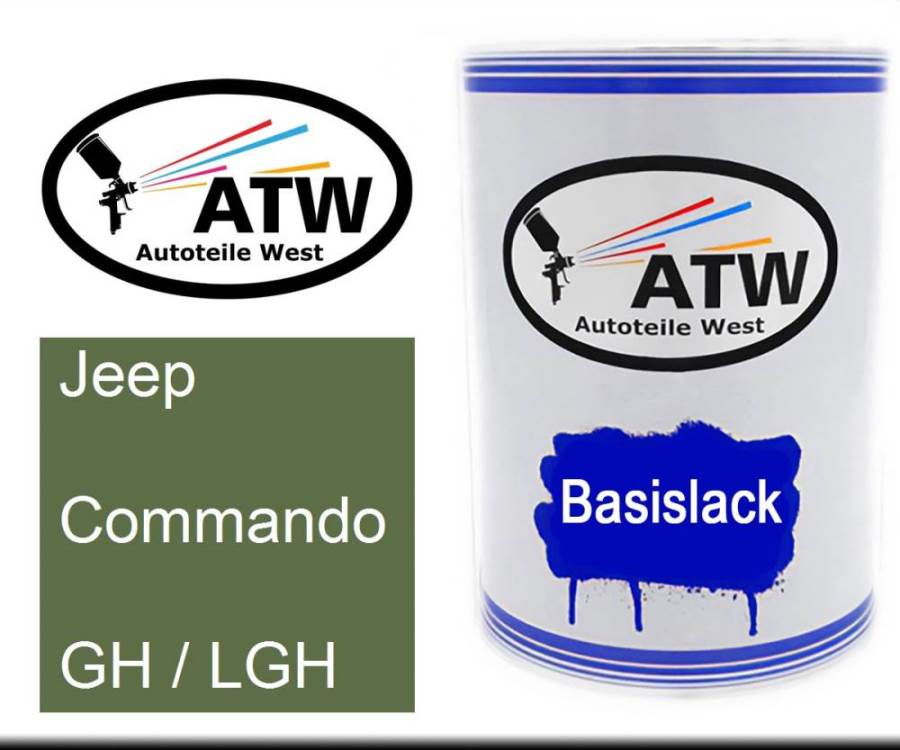Jeep, Commando, GH / LGH: 500ml Lackdose, von ATW Autoteile West.